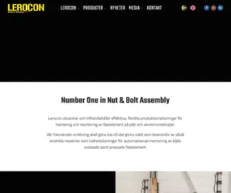 Lerocon.com(Välkommen till Lerocon AB) Screenshot