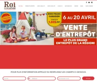 Leroiduplancher.com(Le Plus Grand Entrepôt de la Région) Screenshot