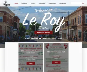 Leroy.org(The city of Leroy) Screenshot