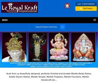 Leroyalkraft.co.in(Marble Balaji Statue Manufacturer) Screenshot