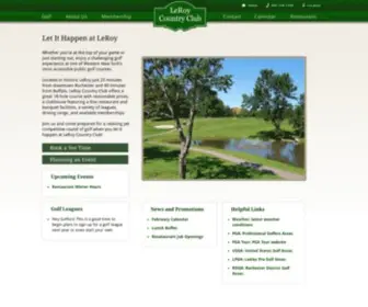 Leroycc.com(LeRoy Country Club) Screenshot