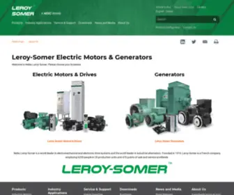 Leroysomer.com(Leroy-Somer) Screenshot