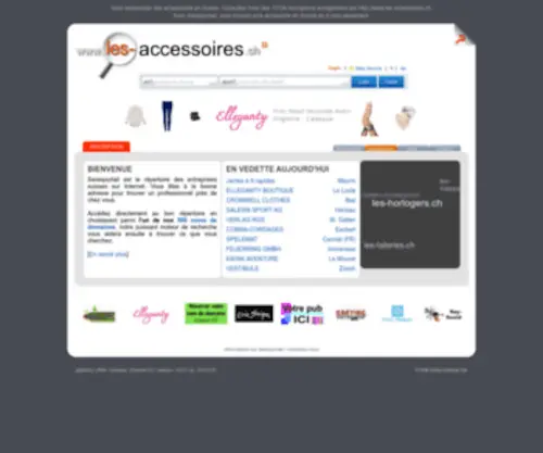 Les-Accessoires.ch(Les accessoires en Suisse) Screenshot