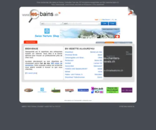 Les-Bains.ch(Les bains en Suisse) Screenshot