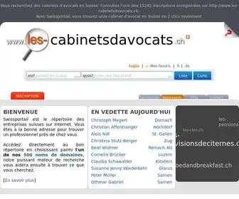 Les-Cabinetsdavocats.ch(Les cabinets d'avocats en Suisse) Screenshot