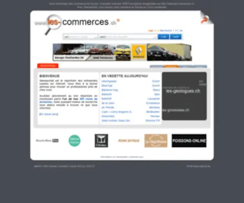 Les-Commerces.ch(Les commerces en Suisse) Screenshot