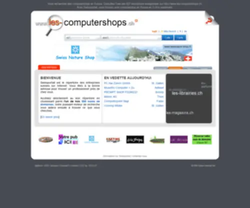 Les-Computershops.ch(Les computershops en Suisse) Screenshot