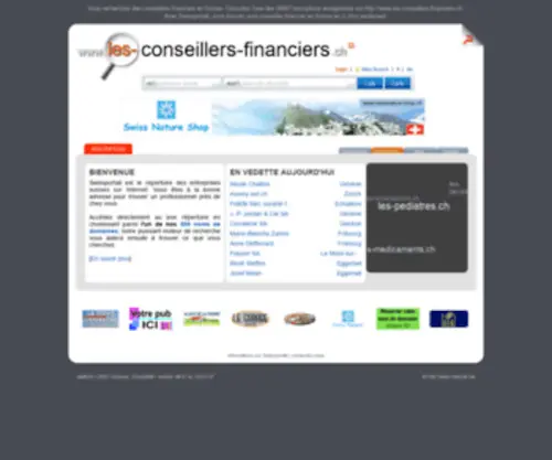 Les-Conseillers-Financiers.ch(Les conseillers financiers en Suisse) Screenshot