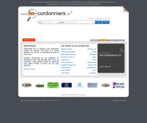 Les-Cordonniers.ch(Les cordonniers en Suisse) Screenshot