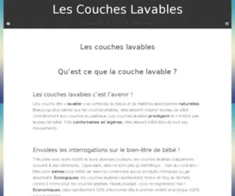 Les-Couches-Lavables.com(Les couches lavables) Screenshot