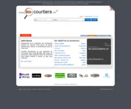 Les-Courtiers.ch(Les courtiers en Suisse) Screenshot