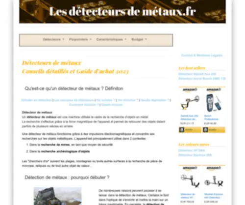 Les-Detecteurs-DE-Metaux.fr(Les Detecteurs DE Metaux) Screenshot