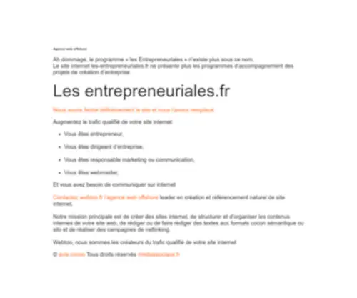 Les-Entrepreneuriales.fr(Les) Screenshot