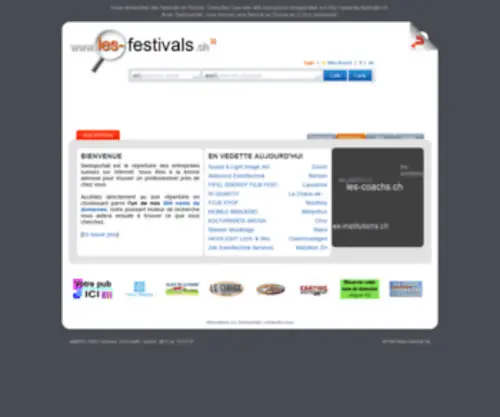 Les-Festivals.ch(Les festivals en Suisse) Screenshot