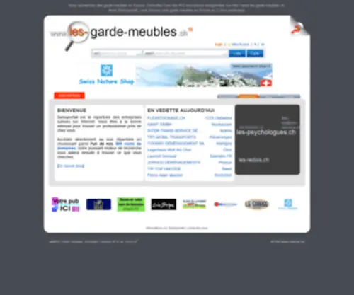 Les-Garde-Meubles.ch(Les garde meubles en Suisse) Screenshot