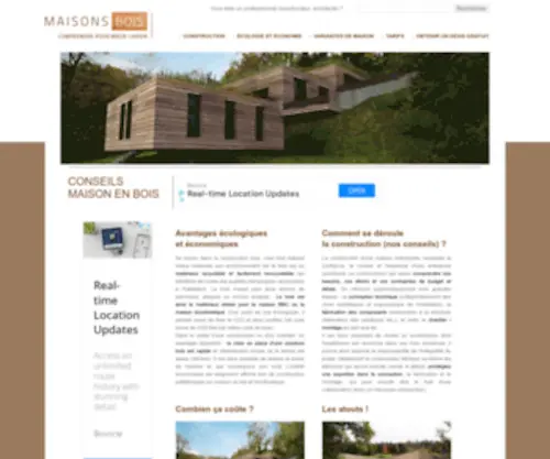 Les-Maisons-EN-Bois.com(Les Maisons en bois) Screenshot