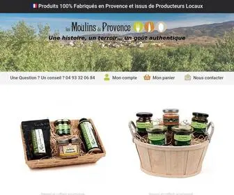 Les-Moulins-DE-Provence.fr(Les Moulins de Provence : Produits provençaux d’épicerie fine en ligne) Screenshot