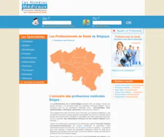 Les-Numeros-Medicaux.be(Annuaire Médical Belge) Screenshot