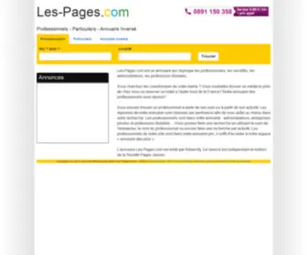 Les-Pages.com(Accueil de) Screenshot