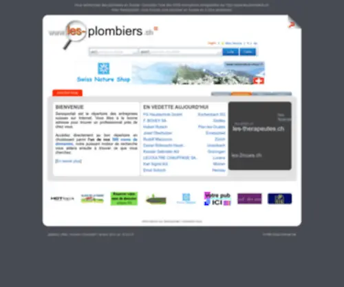 Les-Plombiers.ch(Les plombiers en Suisse) Screenshot
