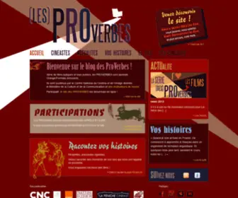 Les-Proverbes.fr(Page d'accueil du blog des PROVERBES) Screenshot