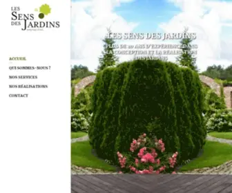 Les-Sens-Des-Jardins.fr(Entreprise entretien espaces verts à Colombes) Screenshot