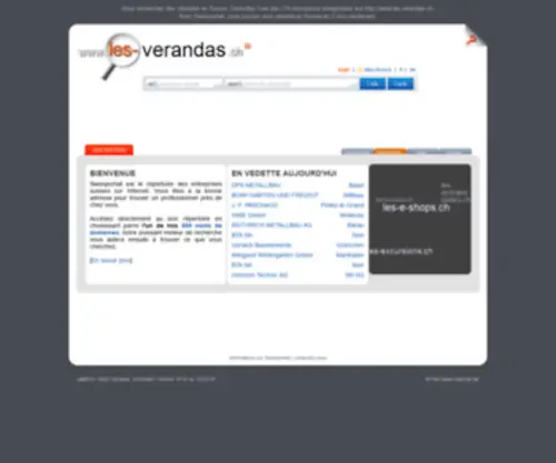 Les-Verandas.ch(Les vérandas en Suisse) Screenshot
