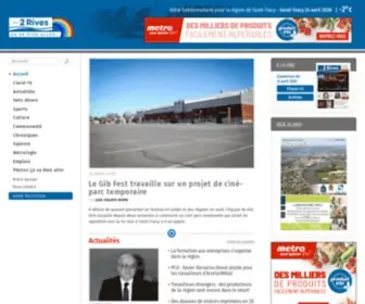 Les2Rives.com(Journal Les 2 Rives) Screenshot