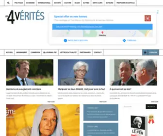 Les4Verites.com(Les 4 Vérités Hebdo) Screenshot