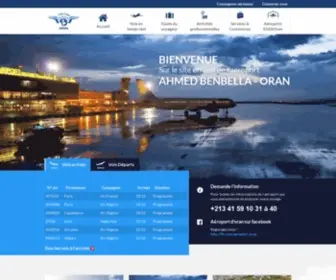 Lesaeroportsdoran.dz(Les aéroports Oran) Screenshot