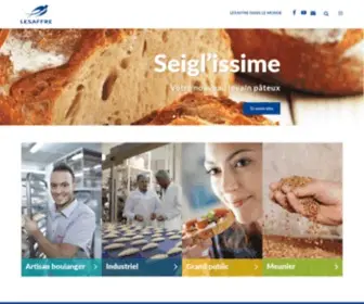 Lesaffre.fr(LESAFFRE, le spécialiste de la levure et de la fermentation) Screenshot