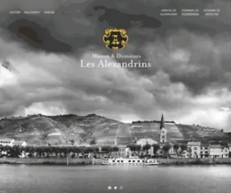 Lesalexandrins.com(Maison & Domaines Les Alexandrins) Screenshot