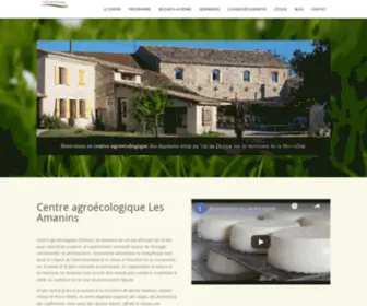 Lesamanins.com(Centre agroécologique en Val de Drôme) Screenshot