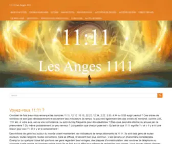 Lesanges1111.com(11 Les Anges 1111) Screenshot