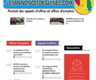 Lesannoncesdeguinee.com(Portail des Appels d) Screenshot