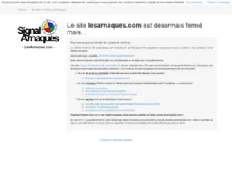 Lesarnaques.com(Les Arnaques.com) Screenshot