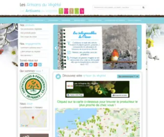 Lesartisansduvegetal.com(Les Artisans du Végétal) Screenshot