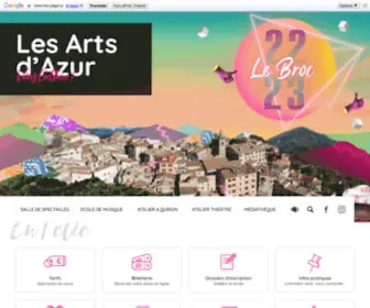 Lesartsdazur.net(Les Arts d'Azur (06)) Screenshot