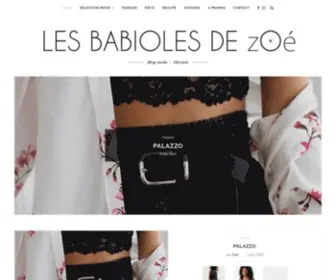 Lesbabiolesdezoe.com(Les babioles de Zoé) Screenshot