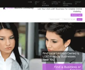 Lesbianbusinesscommunity.com(The Lesbian Business Community) Screenshot