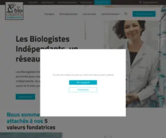 Lesbiologistesindependants.fr(Les Biologistes Indépendants) Screenshot