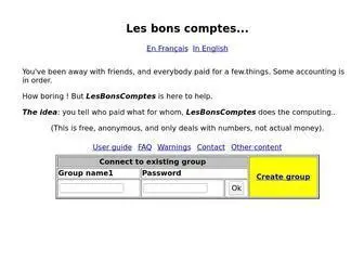 Lesbonscomptes.com(Les bons comptes) Screenshot