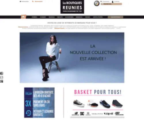 Lesboutiquesreunies.com(Boutique de vêtement Collioure) Screenshot
