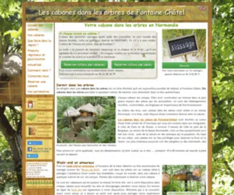 Lescabanesdefontaine.com(Cabane dans les arbres) Screenshot