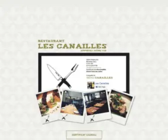 Lescanailles.ca(Les Canailles) Screenshot