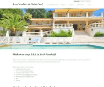 Lescavaliers.com(B&B Les Cavaliers de Saint Paul) Screenshot