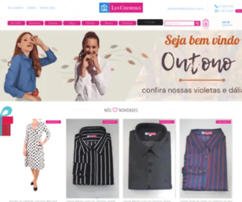 Leschemises.com.br(Camisas e Blusas Femininas Les Chemises) Screenshot