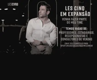 LescinqGYM.com.br(Les Cinq Gym) Screenshot