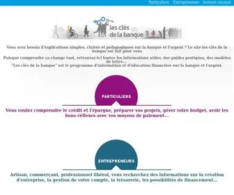 Lesclesdelabanque.com(Clés de la banque) Screenshot