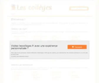 Lescolleges.fr(Les Collèges .fr) Screenshot